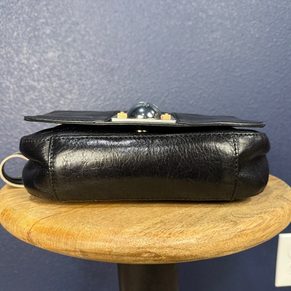 Tory Burch Screwhead Black Crossbody Bag with Mixed Metal Hardware - Picture 5 of 11